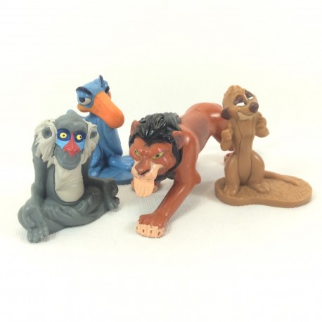 Figurines Le Roi lion DISNEY Zazu Rafiki Timon et Scar