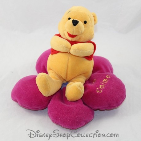 TEDDY bear NICOTOY Disney Winnie the flower pooh I love you 20 cm