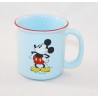 Mickey Mouse Mug DISNEY blu Mickey folks stile smaltato retrò 10 cm