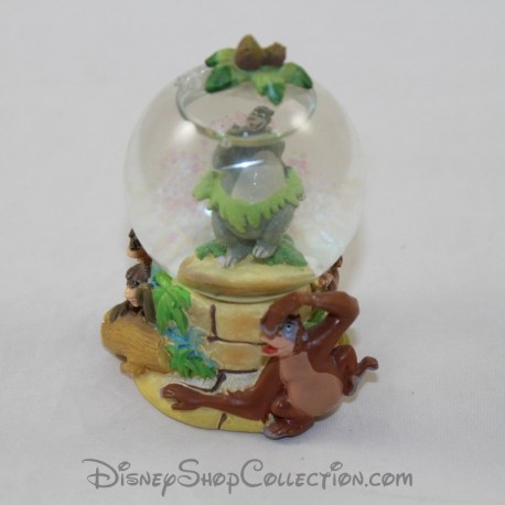 Mini snow globe Baloo DISNEY Le livre de la jungle petite boule à neige RARE 7 cm