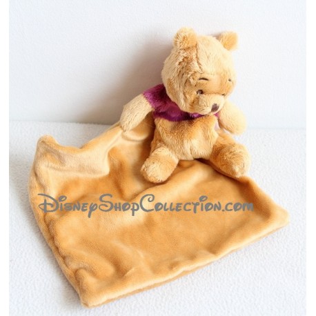 Handkerchief Winnie the Pooh DISNEY NICOTOY orange burgundy handkerchief on the back
