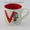 Tazza Mickey DISNEYLAND PARIGI lettera V Disney tazza di ceramica 9 cm