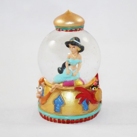 Mini globo de nieve DISNEY Aladdin Princesa Jasmine pequeña bola de nieve RARE 8 cm