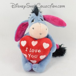 Donkey bourriquet DISNEY NICOTOY red heart " I love you " 20 cm