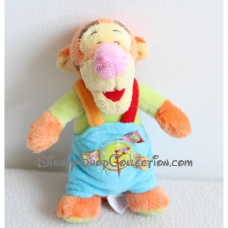 Plush squeaker Tigger DISNEY BABY overalls blue 14 cm Plush squeaker Tigger DISNEY BABY overalls blue 14 cm