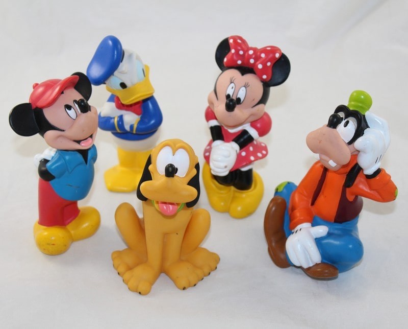 Jouet de bain Mickey DISNEY STORE Pouet Pouet lot de 5 figurines pv