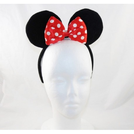 Serre-tête avec oreilles en peluche et boucle de Disney Minnie