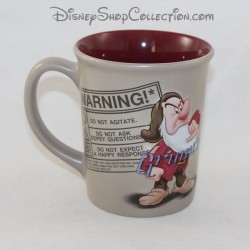 Mug top grinching dwarf DISNEY Warning warning cup ceramic relief 3D