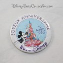 Feliz cumpleaños insignia EURO DISNEY Mickey 12 de abril de 1993