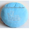Round cushion Tic et Tac DISNEYLAND PARIS plush brown and blue 38 cm