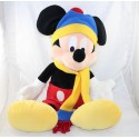 Peluche XXL Mickey DISNEY NICOTOY bonnet et écharpe 65 cm