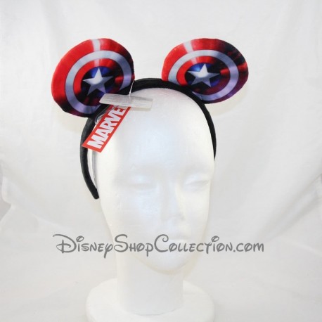 Serre-tête à oreilles Captain America DISNEYLAND PARIS Marvel Avengers headband Disney 20 cm