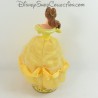 Resin statuette Belle DISNEYLAND PARIS Beauty and the Beast yellow dress in glitter tulle 22 cm