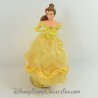 Resin statuette Belle DISNEYLAND PARIS Beauty and the Beast yellow dress in glitter tulle 22 cm