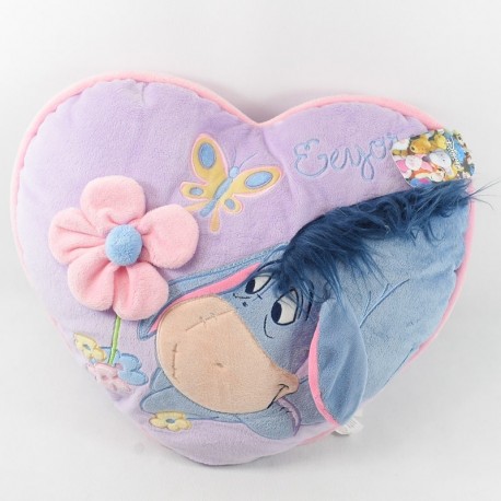 PRIMO Bourriquet DISNEY STORE corazón púrpura Valentine Eeyore 40 cm
