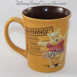 Mug top Winnie the pooh DISNEYLAND PARIS Advertencia advertencia cerámica Disney