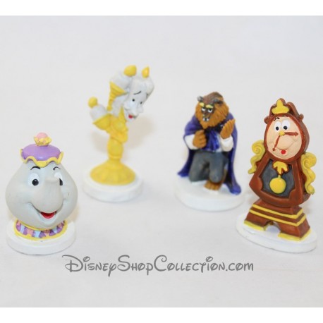 Set of disney cake figurines Beauty and the beast cake topper 5 cm