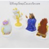 Lot de figurines à gateau DISNEY La Belle et la bête cake topper 5 cm