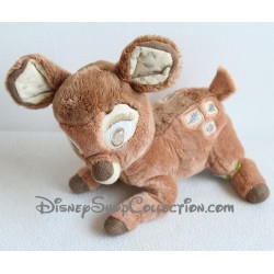 Peluche Bambi DISNEY NICOTOY motifs feuille et glands 21 cm