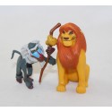 Ensemble de figurines Le Roi Lion DISNEY Mufasa et Rafiki 6 cm