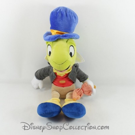 Peluche Jiminy Cricket DISNEY STORE Pinocchio ombrello rosso 45 cm