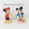 Set of figurines Mickey and Minnie DISNEY porcelain biscuit statuette 10 cm