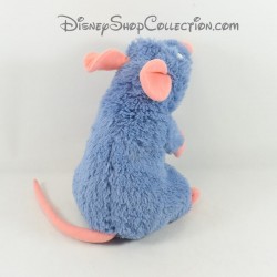 Peluche Rémy rat DISNEYLAND PARIS Ratatouille Disney bleu 30 cm