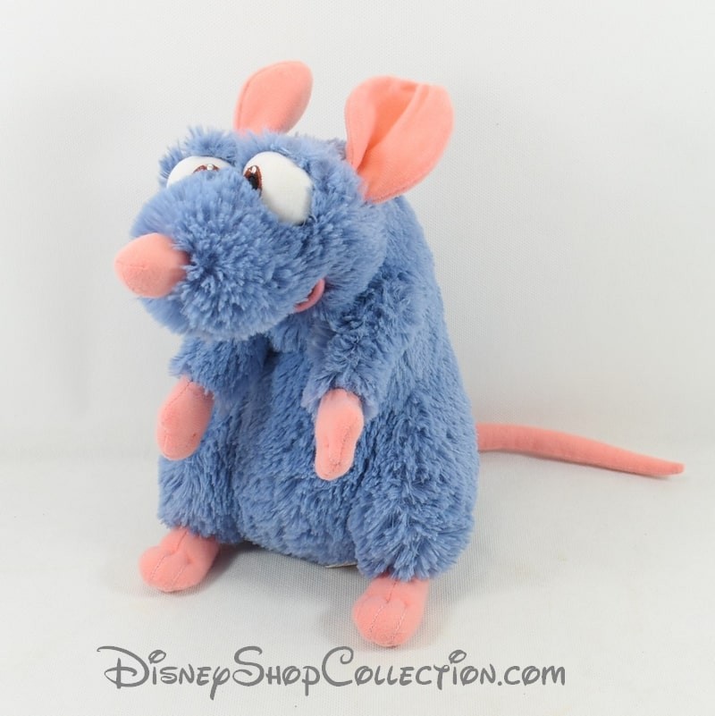 Peluche Rémy rat DISNEYLAND PARIS Ratatouille Disney bleu 30 cm - D