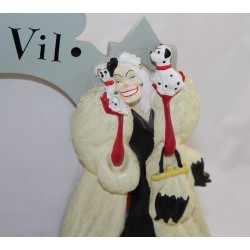 Cadre photo résine Cruella De Vil DISNEY STORE Les 101 dalmatiens 22 cm cm