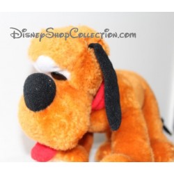 Peluche vintage Pluto ORLY JOUET DISNEY chien de Mickey marron 20 cm