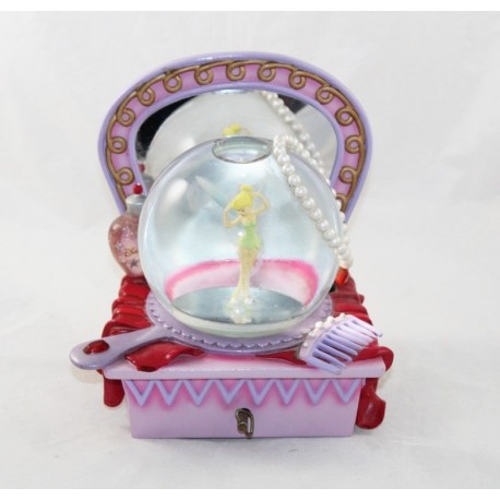 Snow globe musical fairy Bell DISNEYLAND PARIS Tinker Bell mirror pearl snowball 19 cm