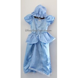 Déguisement réversible Cendrillon DISNEY princess robe souillon et robe bleu 5/6 ans