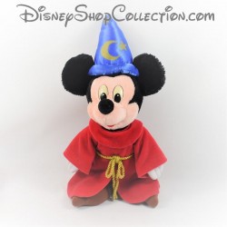 Peluche Mickey magicien DISNEYLAND PARIS Fantasia chapeau bleu Disney 30 cm