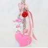 Key ring with charms cat Marie DISNEY The Pink Aristochats