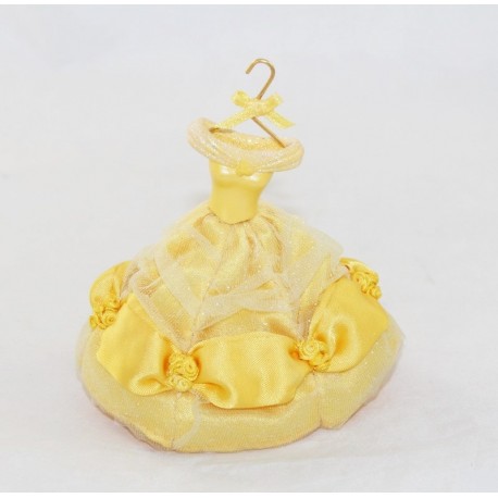 Ornamento per appendere l'abito DISNEY della principessa Di Belle La Belle et la bête tulle resina 13 cm