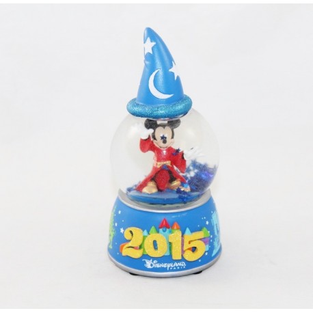 Globo de nieve Mickey DISNEYLAND PARIS Fantasia mago 2015 15 cm