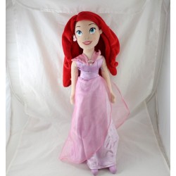 Poupée peluche Ariel DISNEY STORE La petite sirène robe rose 52 cm cm
