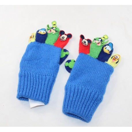 Par de guantes de lana Mickey DISNEY STORE y sus amigos Donald Dingo y Plutón de 2-3 años