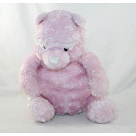 Peluche Winnie the Pooh DISNEY STORE Pooh glitterato rosa glitterato 25 cm