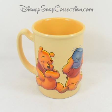 Winnie Relief Mug Bär Disney STORE verschiedene Ausdrücke 3D Keramik Tasse orange