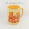 Taza en relieve Winnie the pooh DISNEY STORE diferentes expresiones 3D taza de cerámica naranja