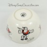 Cuenco Mickey DISNEYLAND PARIS boceto historieta beige rojo cerámica Disney 14 cm