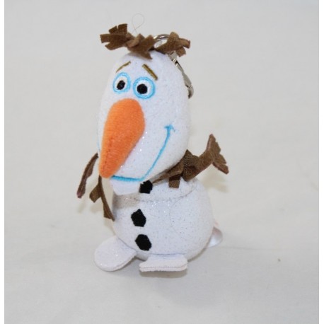 Keychain plush Olaf DISNEY TY sparkle The Snow Queen Snowman 10 cm