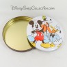 Caja redonda de metal DISNEY Mickey Dingo Donald en relieve Caja de galletas 3D 18 cm