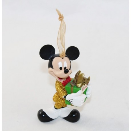 Ornament Mickey DISNEY hanging decoration smocking golden Christmas gift