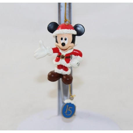 Decorazione appesa Mickey DISNEYLAND PARIS ornamento Mickey Santa Claus 15 ° compleanno