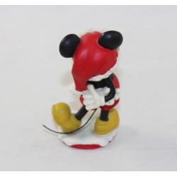 Figurine résine Mickey DISNEYLAND PARIS Père Noël Merry Christmas vintage Xmas 10 cm