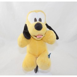 Peluche chien Pluto DISNEY SIMBA DICKIE jaune collier vert 20 cm