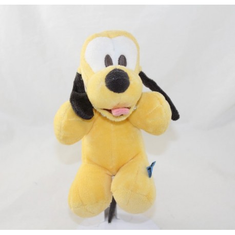 Plüsch Hund Pluto DISNEY SIMBA DICKIE gelb halskette grün 20 cm