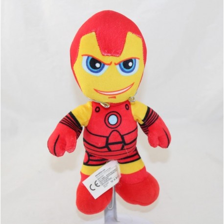 Peluche Iron Man MARVEL Nicotoy super héros rouge jaune 23 cm